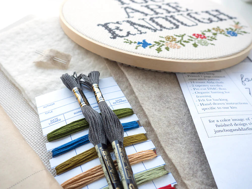 Junebug & Darlin - 10" Cross Stitch Kit - You are Enough