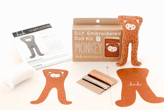 Kiriki Press - Level 1 DIY Embroidered Doll Kit - Various