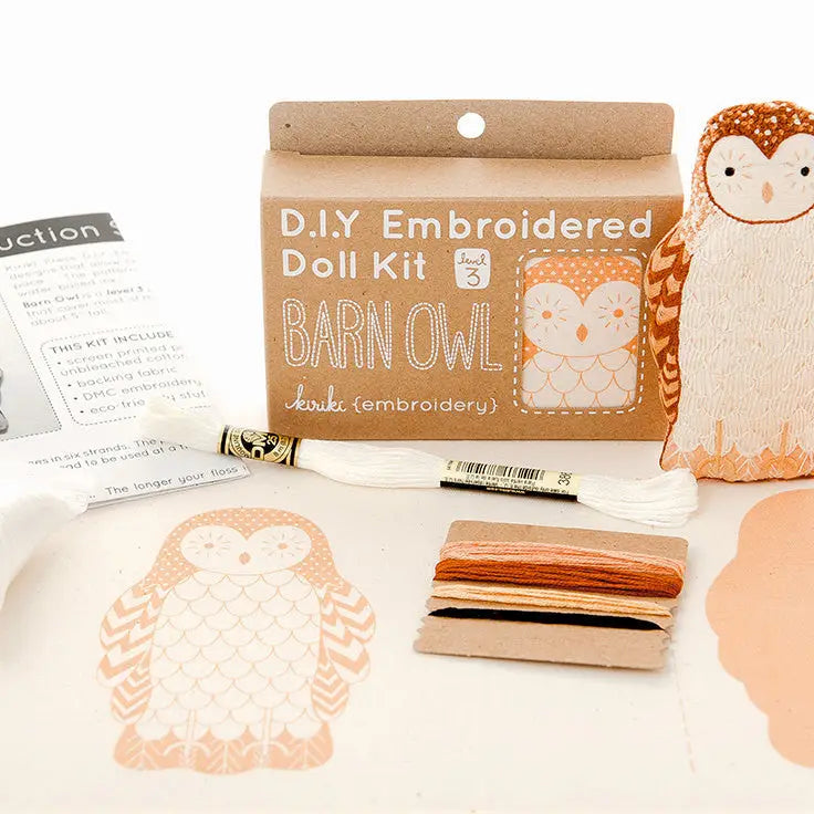 Kiriki Press - Level 3 DIY Embroidered Doll Kit - Various