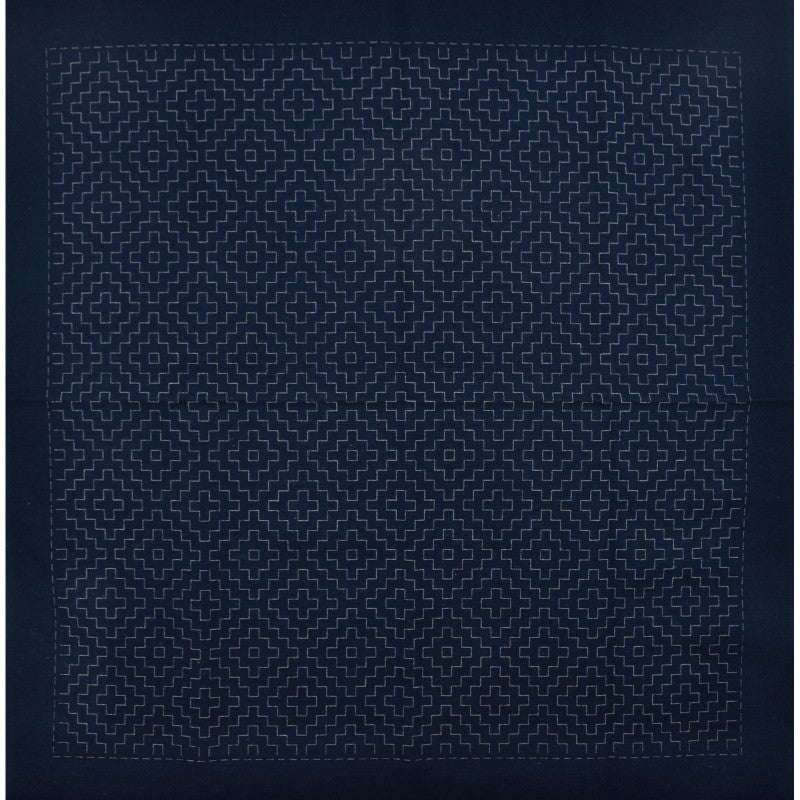Hana-Fukin Sashiko Samplers - Kaki-No-Hana - Navy