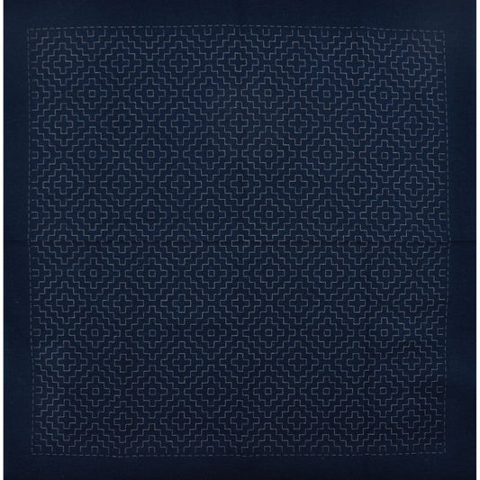 Hana-Fukin Sashiko Samplers - Kaki-No-Hana - Navy