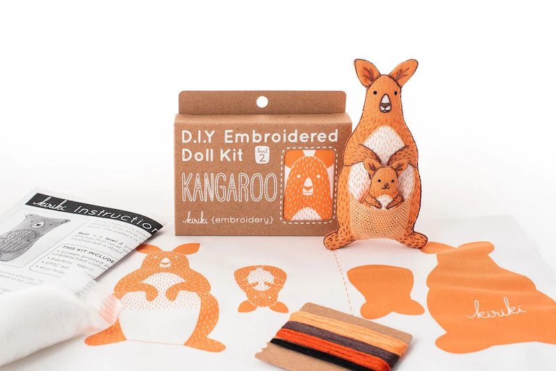 Kiriki Press - Level 2 DIY Embroidered Doll Kit - Various