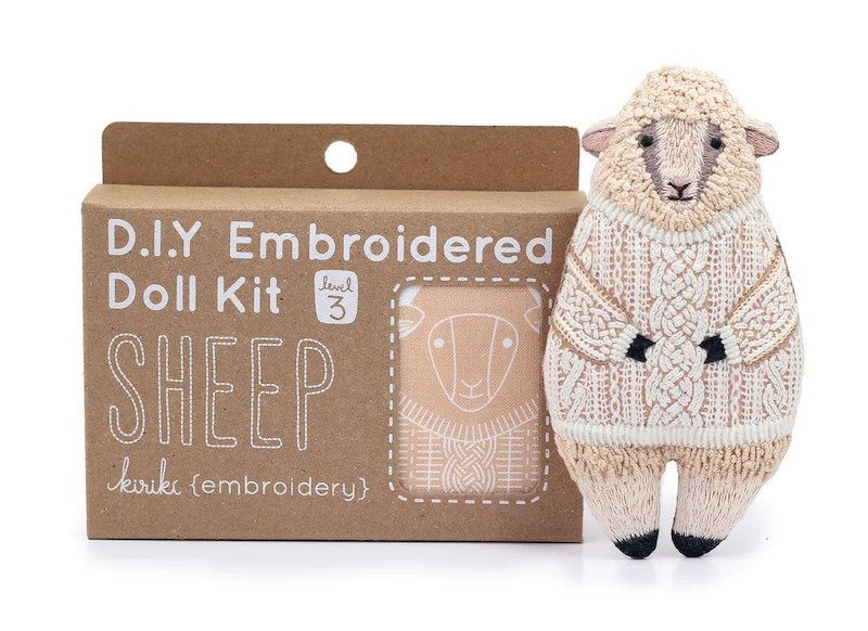 Kiriki Press - Level 3 DIY Embroidered Doll Kit - Various