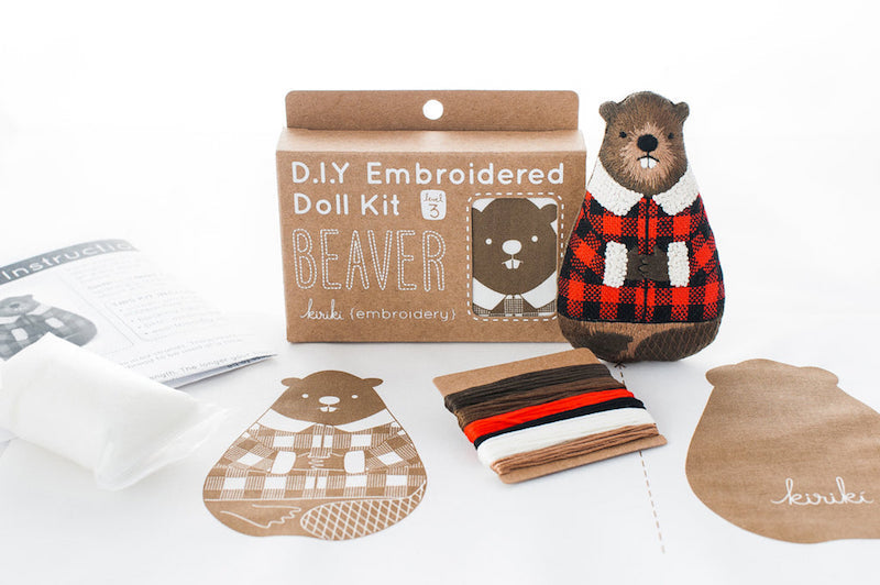 Kiriki Press - Level 3 DIY Embroidered Doll Kit - Various